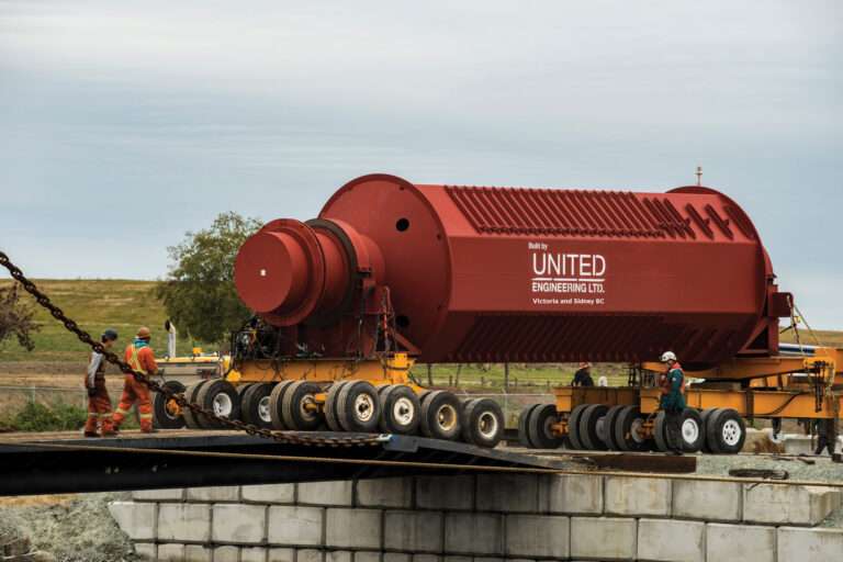 Coke Cooler – Loading onto Barge at Pat Bay