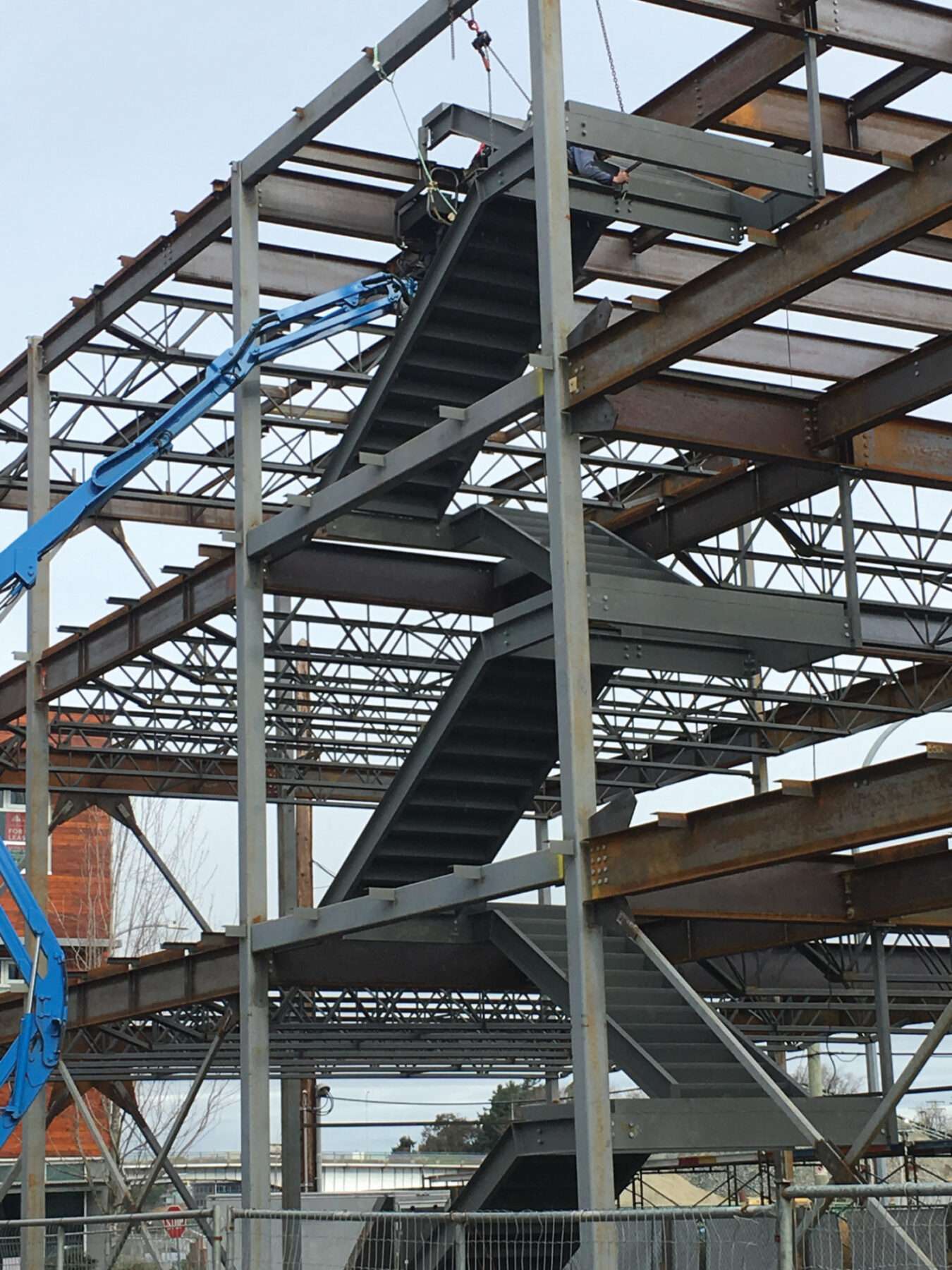 Dockside Green Structural Steel Framing – Erection of Stairs