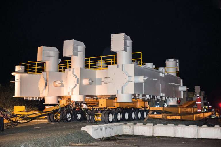 Duke Point 250 Ton Dolphin – Loading onto Barge at Pat Bay