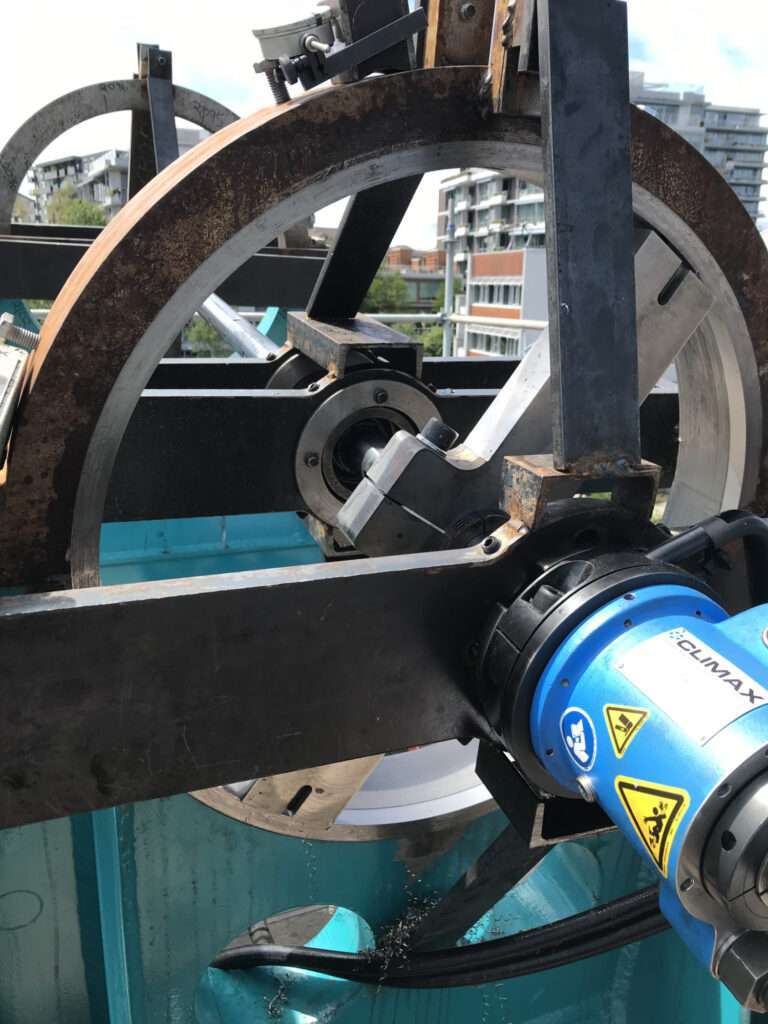 Stacker Reclaimer – Line Boring for Bucket Wheel Bore