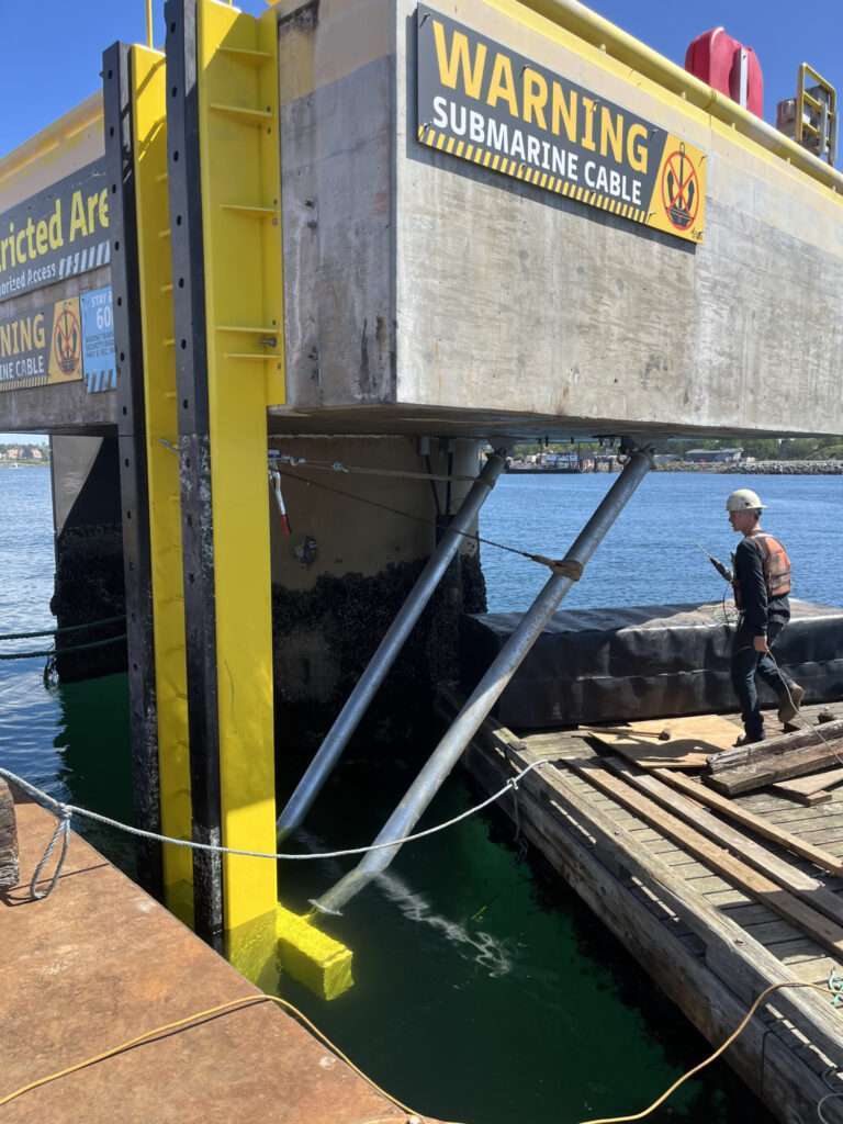 Supply and Installation of Reinforced Access Ladders by United Engineering and Salish Sea Industrial Services.