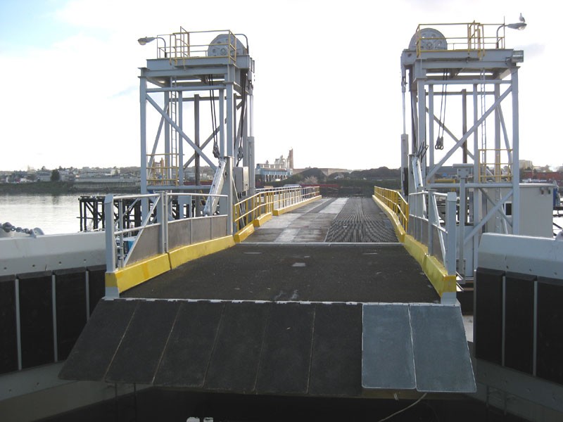 Apron and ramp deck after reworking complete.